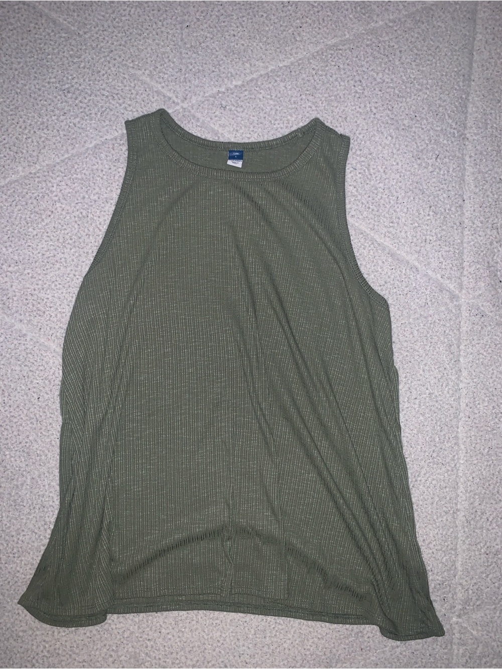 Old Navy Olive Green Ribbed Tank Top